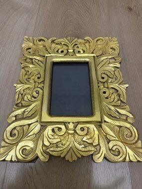 Ornate Gold Carved Decorative Frame - Elegant Home Accent